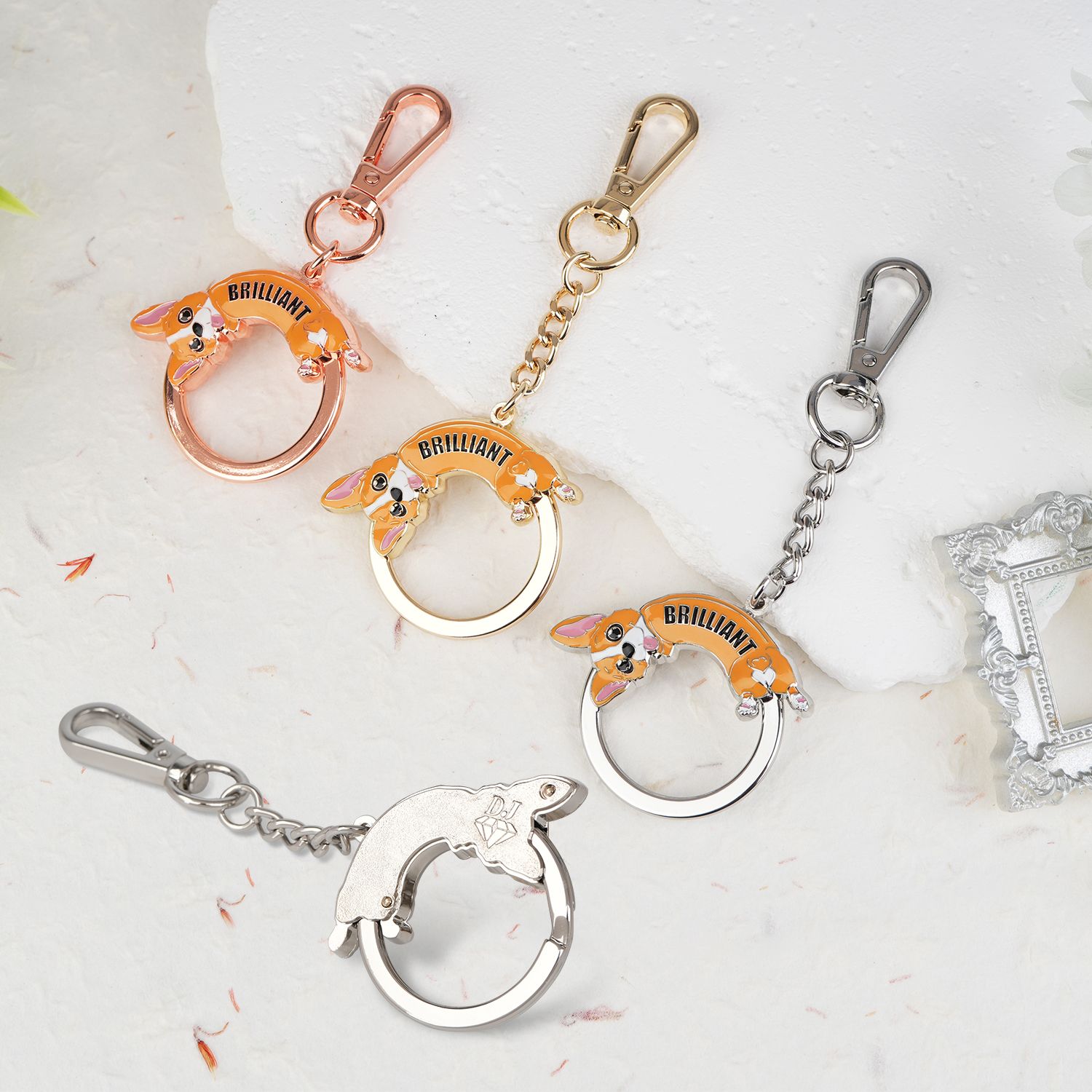 3D Sliding Wrap-Around Keychain Charm